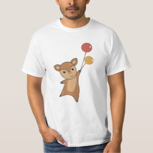 T-shirt Le Cerf Fawn Cute Animaux Forêt Pour Les Enfants