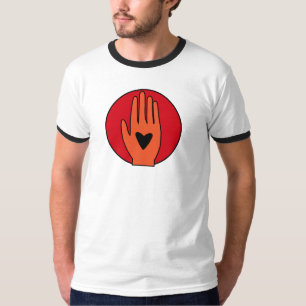 T-shirt Le cessez-le-feu maintenant main la conception gra