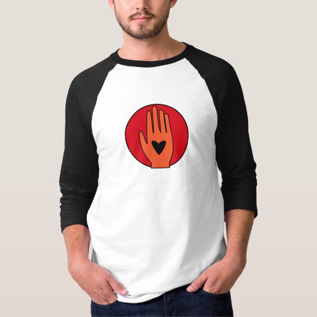 T-shirt Le cessez-le-feu maintenant main la conception gra (Devant)