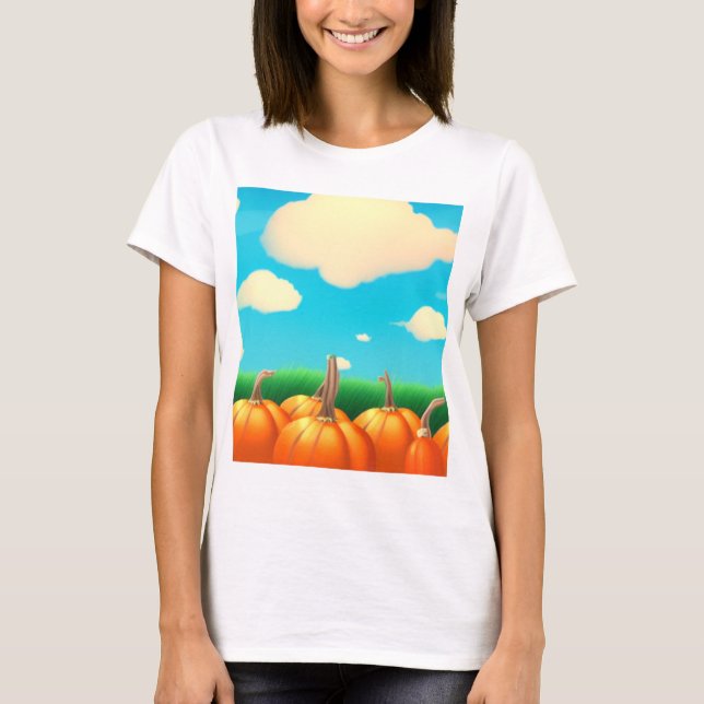 T-shirt Le Champ de Citrouilles (Devant)