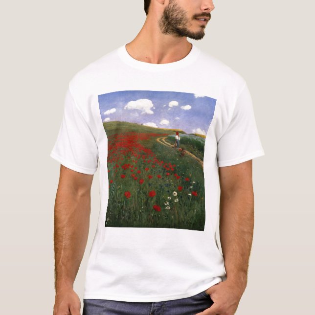 T-shirt Le champ de pavot (Devant)