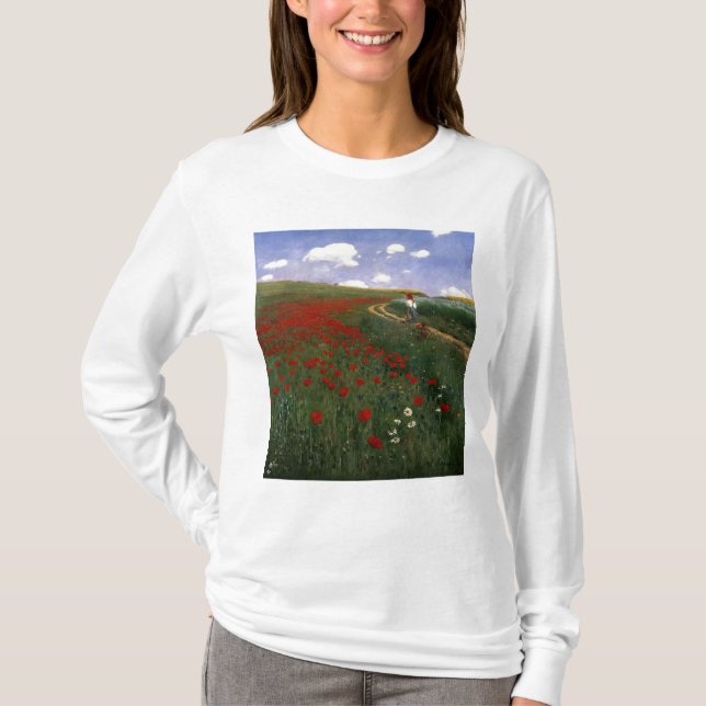 T-shirt Le champ de pavot (Devant)