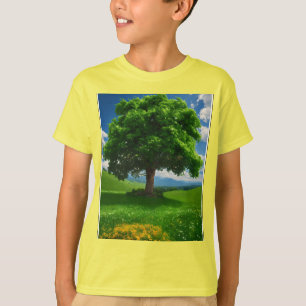 T-shirt "Le champ enchanté - Arbre de vie au milieu d'une