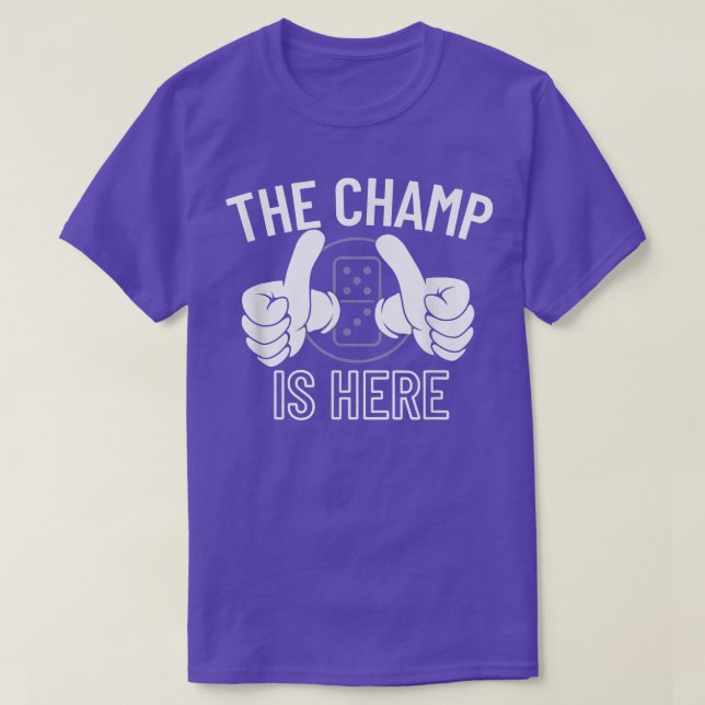 T-shirt Le Champ est ici Champion Dominos - Dominos 316 (Design devant)