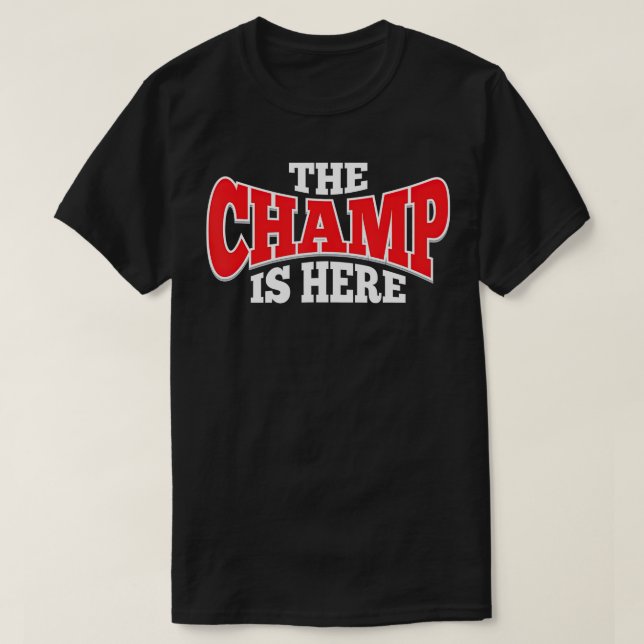 T-shirt Le Champ est ici Sport Arts Martiaux Motivation  (Design devant)