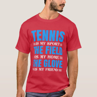 T-SHIRT LE CHAMP EST MA MAISON, J'AIME DANS MES AMIS SPORT