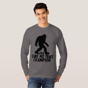 T-shirt Le Champion de Leave No Trace Funny Bigfoot