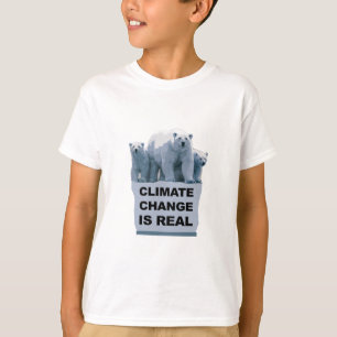 T-SHIRT LE CHANGEMENT CLIMATIQUE EST RÉEL