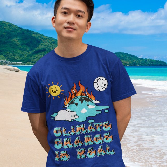 T-shirt Le changement climatique est un véritable Réchauff (Créateur téléchargé)