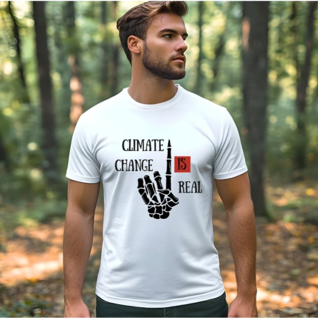 T-shirt Le changement climatique est une réelle conscience (Créateur téléchargé)