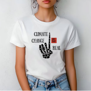 T-shirt Le changement climatique est une réelle conscience