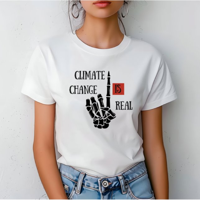 T-shirt Le changement climatique est une réelle conscience (Créateur téléchargé)