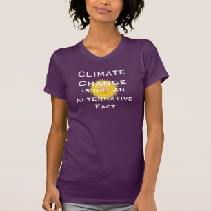 T-shirt Le "changement climatique n'est pas un fait