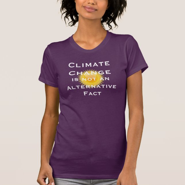 T-shirt Le "changement climatique n'est pas un fait (Devant)