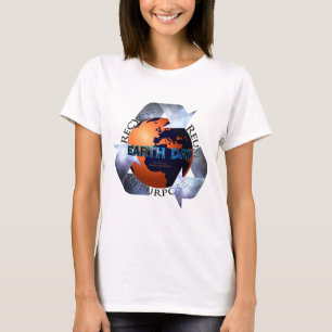 T-shirt Le changement de jour des terres dans le monde