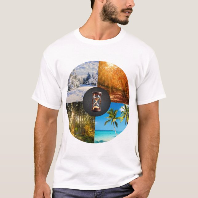 T-shirt Le changement est la seule constante – Roue des qu (Devant)
