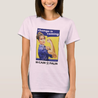 T-shirt le "changement est" Mccain/Parti Républicain