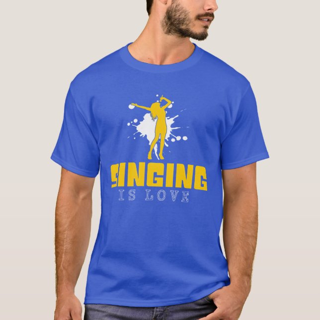 T-shirt le chant est un garçon d'amour (Devant)
