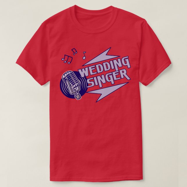 T-shirt Le chanteur Mariage (Design devant)