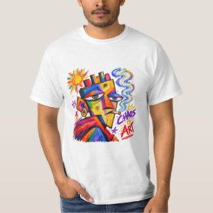 T-shirt Le chaos est l'art – Artiste de peinture à l'huile