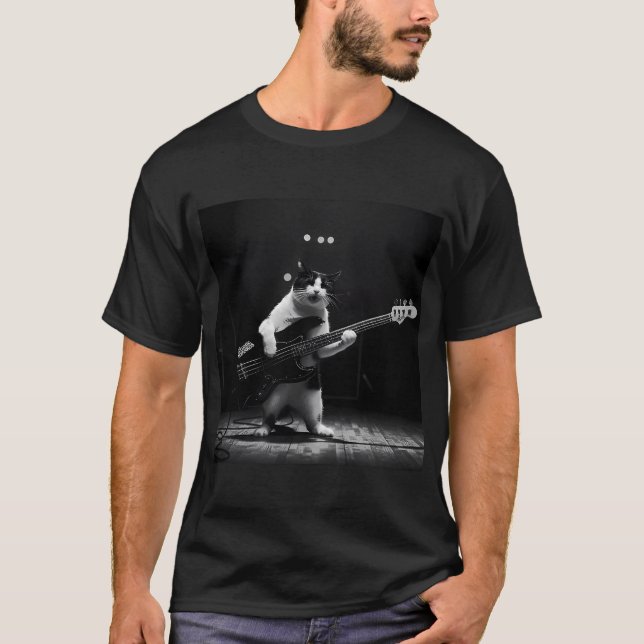 T-shirt Le chat basse atomique : légende grunge du grave,  (Devant)