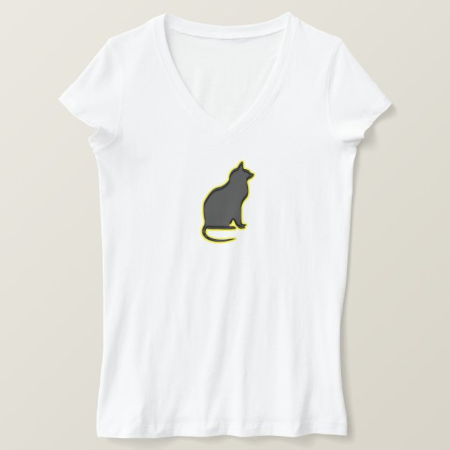 T-shirt Le chat brillant - (Design devant)