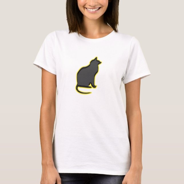 T-shirt Le chat brillant - (Devant)