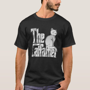 T-shirt Le Chat Catfather Père Mafia Whiskers Homme papa