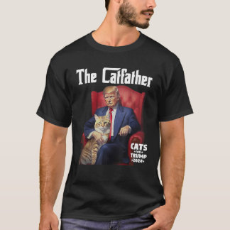 T-shirt Le chat Catfather pour Trump 2024 pour les femmes
