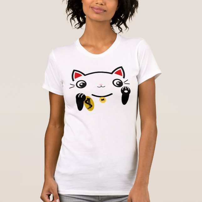 T-shirt Le chat chanceux (Devant)
