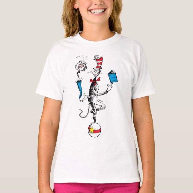 T-shirt Le Chat Chapeauté numéro d'équilibriste (Devant)