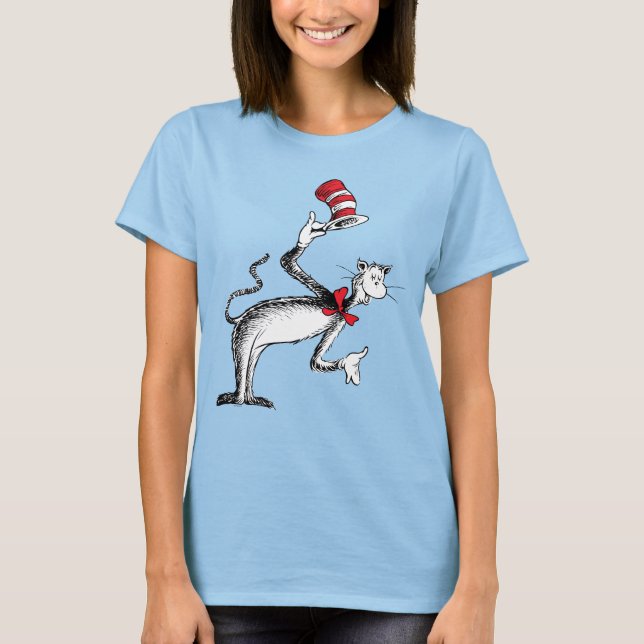 T-shirt Le Chat Chapeauté S'incline (Devant)