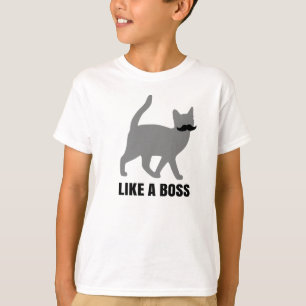 T-shirt Le chat de hippie aiment un patron