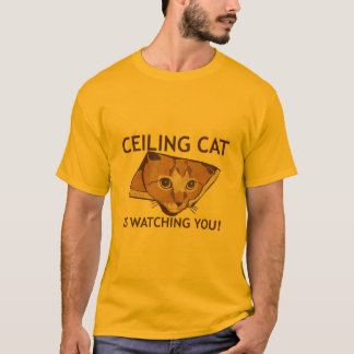 T-shirt Le chat de plafond vous observe !