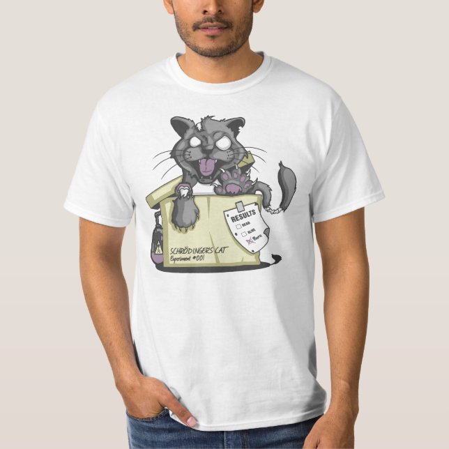 T-shirt Le chat de Schrodinger (Devant)