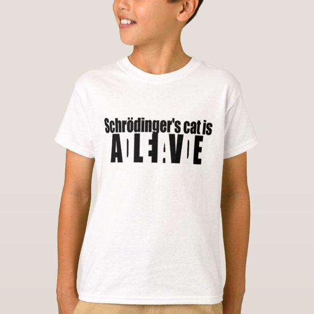 T-shirt Le chat de Schrödinger (Devant)