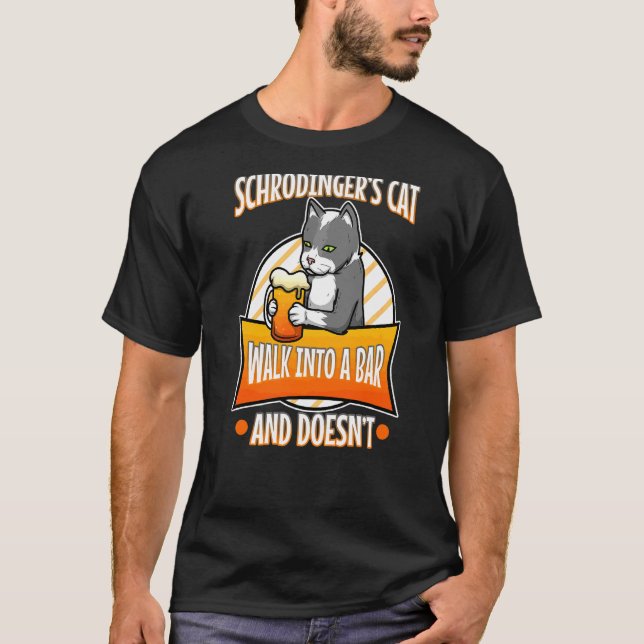 T-shirt Le chat de Schrodinger (Devant)