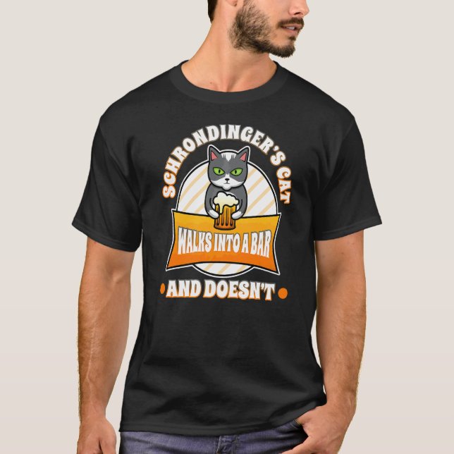 T-shirt Le chat de Schrodinger (Devant)