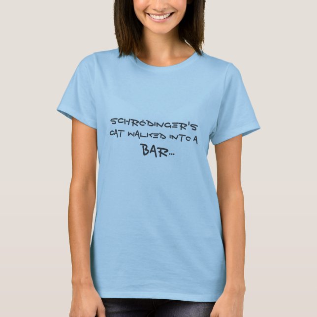 T-shirt Le chat de Schrödinger (Devant)
