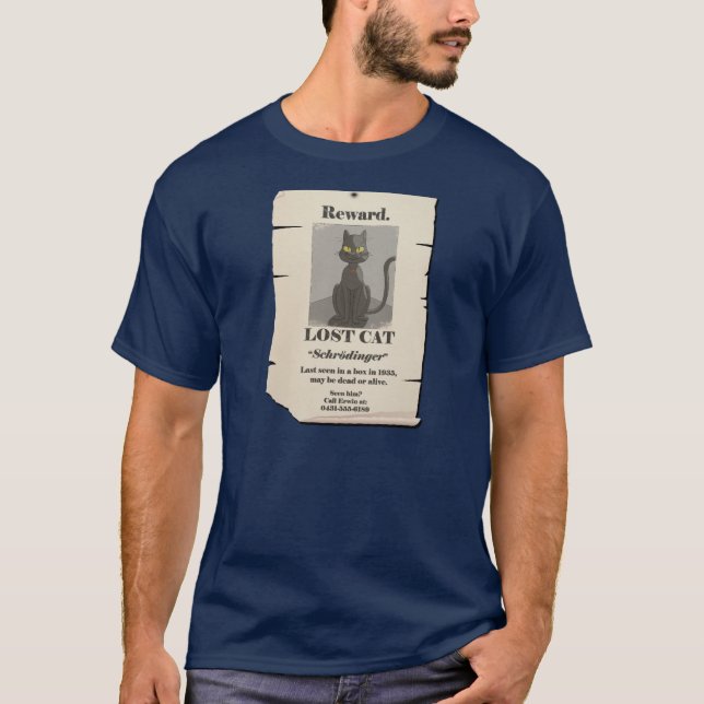 T-shirt Le Chat de Schrodinger (Devant)