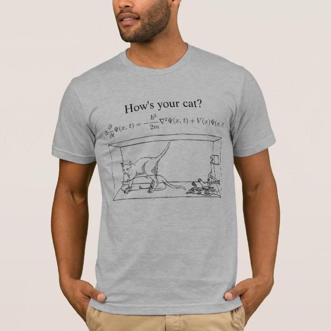 T-shirt Le chat de Schrödinger (Devant)