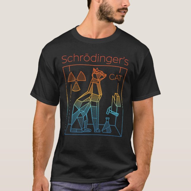 T-shirt Le chat de Schrödinger (Devant)