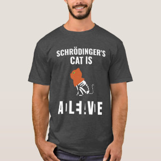 T-shirt Le chat de Schrödinger est la fille du chat de Sch