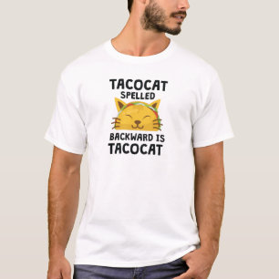 T-shirt Le chat de taco écrit vers l'arrière est citatio