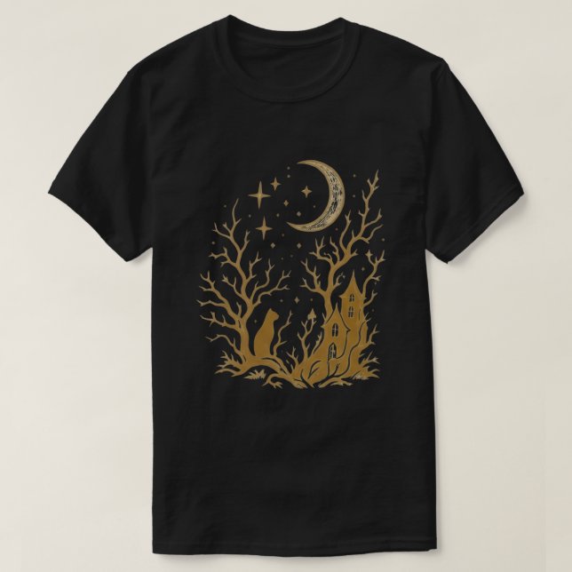T-shirt Le chat doré  (Design devant)