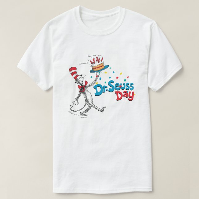 T-shirt Le Chat en Casquette| Dr Seuss Day (Design devant)