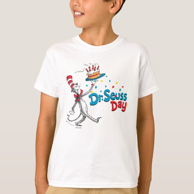 T-shirt Le Chat en Casquette| Dr Seuss Day (Devant)