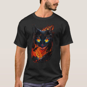 T-shirt Le chat en enfer