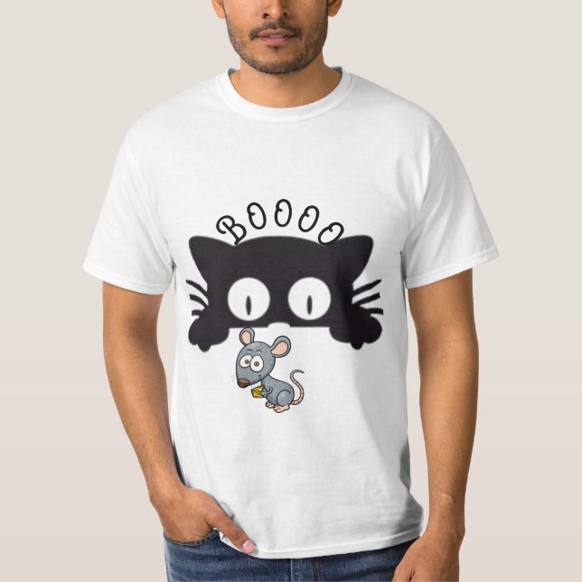 T-shirt Le chat et la souris et leur longue histoire (Devant)