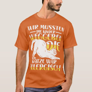 T-shirt Le chat était allergique
